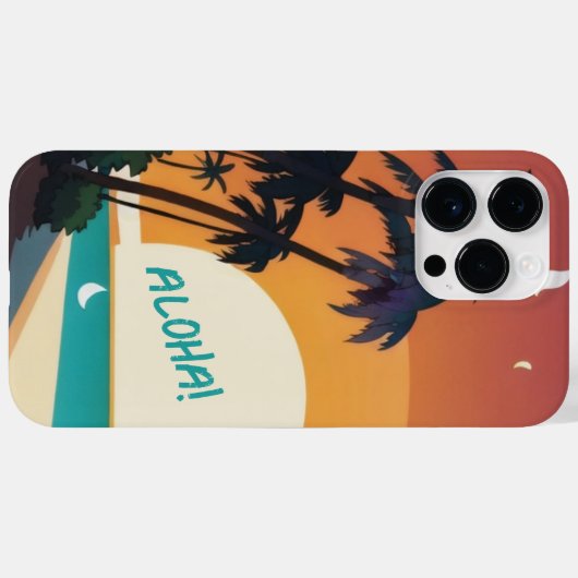 Coques Case-Mate iPhone Hawaiian/Aloha/Tropical/plage (Verso (horizontal))