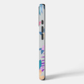 Coques Case-Mate iPhone Hawaiian Floral Design on Gray (Verso / Gauche)