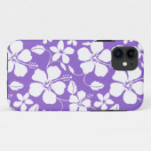 COQUES Case-Mate iPhone HAWAIIAN HULA (HIBISCUS) LUMIÈRE PURPLE (Dos (Horizontal))