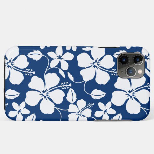 COQUES Case-Mate iPhone HAWAIIAN HULA (HIBISCUS) NAVY (Dos (Horizontal))