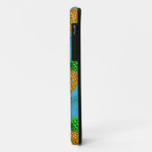 Coques Case-Mate iPhone Hawaiian Pineappy Navy Blue (Dos/Gauche)