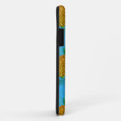 Coques Case-Mate iPhone Hawaiian Pineappy Navy Blue (Dos/Droite)