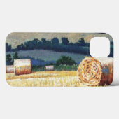 Coques Case-Mate iPhone Haybales sur l'huile de flanc de coteau sur la (Verso (horizontal))