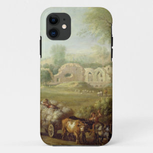 Coque iPhone 11 Haycart passant une abbaye ruinée, c.1740-50