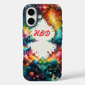 Coques iPhone 16 HBD Whimsical pour l'anniversaire