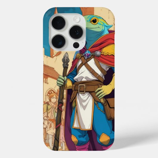 Coques Case-Mate iPhone "Healer Gecko – Medieval Fantasy Reptile" (Verso)