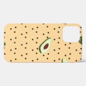 Coques Case-Mate iPhone Healthy foods. Seamless avocado pattern, avocado (Verso (horizontal))