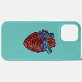 Coques Case-Mate iPhone Heart Anatomy Med School Étudiants Médicales Docte (Verso (horizontal))