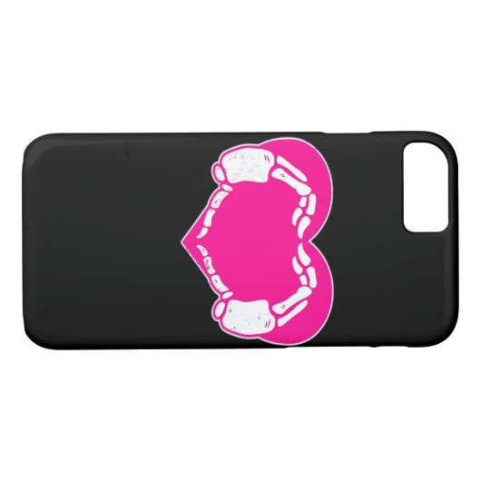 Coques Case-Mate iPhone Heart Skeleton mains gothique Valentine classique (Dos (Horizontal))