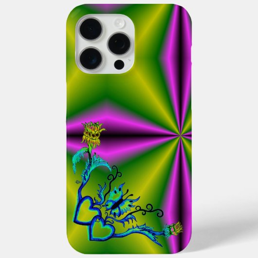 Coques Case-Mate iPhone Heart with Flower and Butterfly (Verso)