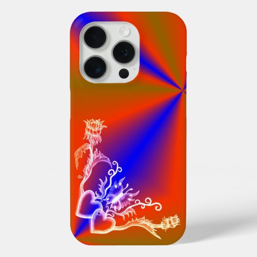 Coques Case-Mate iPhone Heart with Flower and Butterfly (Verso)