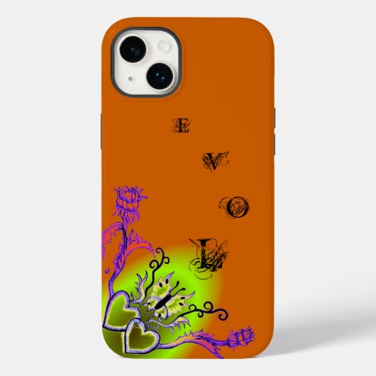 Coques Case-Mate iPhone Heart with Flower and Butterfly (Verso)