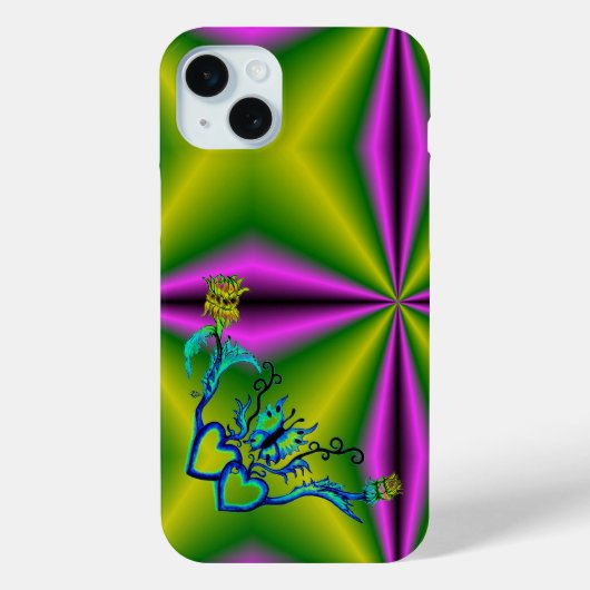 Coques Case-Mate iPhone Heart with Flower and Butterfly (Verso)