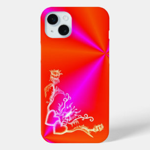 Coque iPhone 15 Mini Heart with Flower and Butterfly