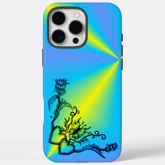 Coques Case-Mate iPhone Heart with Flower and Butterfly (Verso)