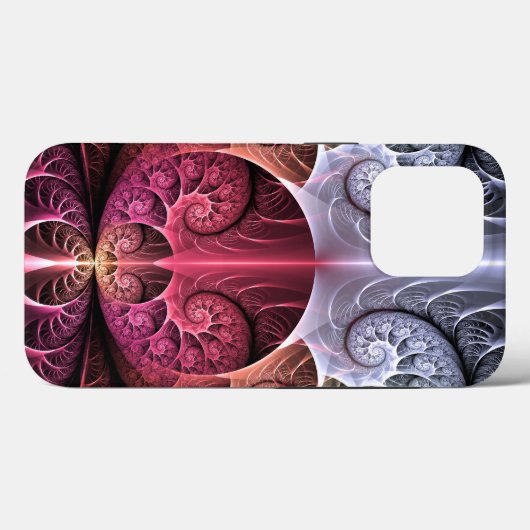 Coques Case-Mate iPhone Heartbeat, Abstrait surreal Imaginaire Fractal Art (Verso (horizontal))