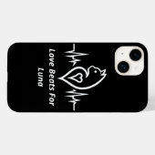 Coques Case-Mate iPhone Heartbeat Chat - Personnalisé Pet Love (Verso (horizontal))