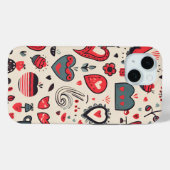 Coques Case-Mate iPhone Hearts Galore (Verso (horizontal))