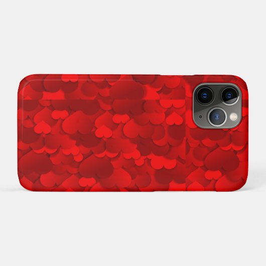 Coques Case-Mate iPhone Hearts Texture Pattern (Dos (Horizontal))
