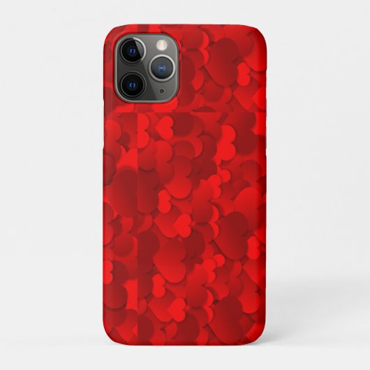 Coques Case-Mate iPhone Hearts Texture Pattern (Dos)