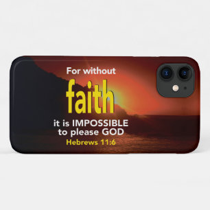 Case-Mate iPhone Case Hébreux 11:6 SANS FOI Écriture chrétienne