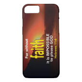 Coques Case-Mate iPhone Hébreux 11:6 SANS FOI Écriture chrétienne (Dos)