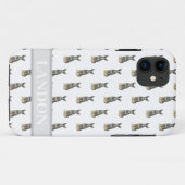 Coques Case-Mate iPhone Heeler pour chien de garde personnalisé (Tan noir  (Dos (Horizontal))