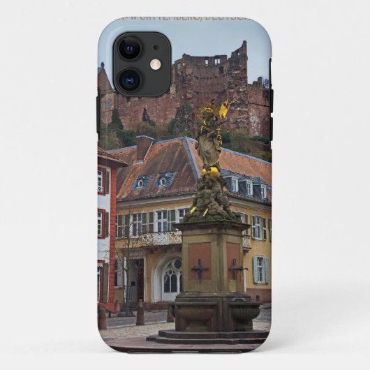 Coques Case-Mate iPhone Heidelberg - statue et château (Dos)