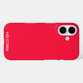 Coques Case-Mate iPhone Heliconia red color (Verso (horizontal))