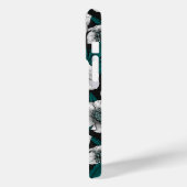 Coques Case-Mate iPhone Hellebores blancs avec feuilles bleus (Verso / Gauche)