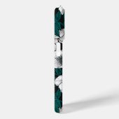 Coques Case-Mate iPhone Hellebores blancs avec feuilles bleus (Verso / Droite)