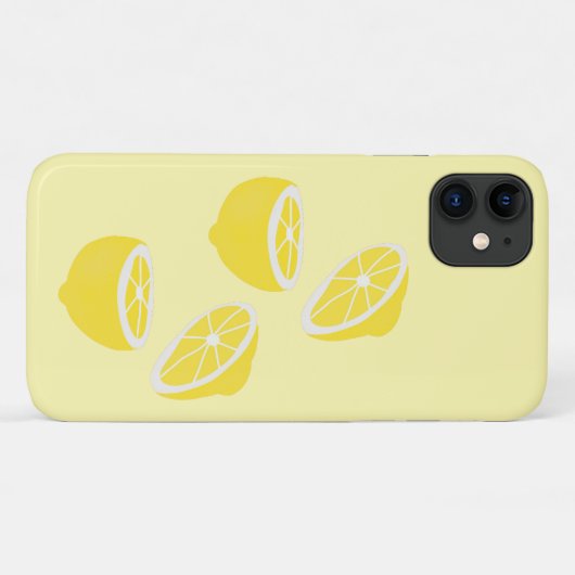 Coques Case-Mate iPhone Hello Lemon jaune moderne fruit (Dos (Horizontal))