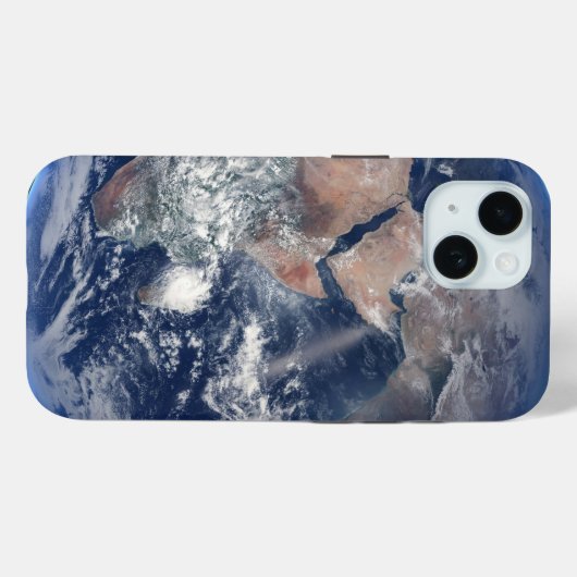 Coques Case-Mate iPhone Hémisphère Est Sur La Planète Terre. (Verso (horizontal))