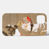 Coques Case-Mate iPhone Hen et coq avec Grapevine par Ito Jakuchu (Verso (horizontal))