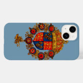 Coques Case-Mate iPhone Héraldique avec couronne (Verso (horizontal))