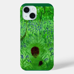 Coque Pour iPhone 15 Hérisson de Bluebell Woodland