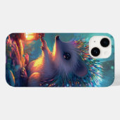 Coques Case-Mate iPhone Hérisson et lanterne géants dans la forêt enchanté (Verso (horizontal))