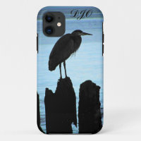Heron de bord de mer Silhouette