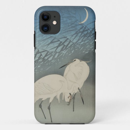 Coques Case-Mate iPhone Hérons blancs et lune, Ohara Koson (Dos)