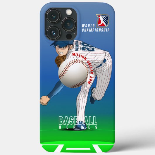 Coques Case-Mate iPhone Héros de baseball avec bras de millions de dollars (Verso)