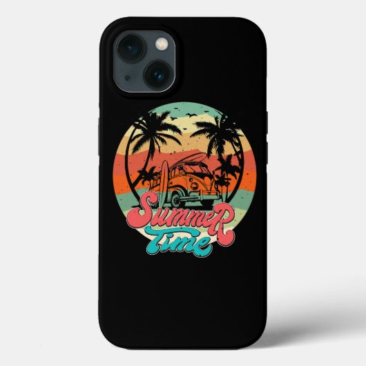 Coques Case-Mate iPhone Heure d'été Surf Funny Beach Famille Vacances Matc (Verso)