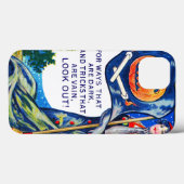Coques Case-Mate iPhone Heure d'Halloween tombée (Verso (horizontal))