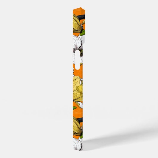 Coques Case-Mate iPhone Heure du printemps en jaune (Verso / Droite)