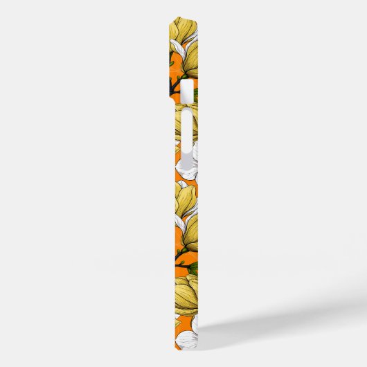 Coques Case-Mate iPhone Heure du printemps en jaune (Verso / Gauche)