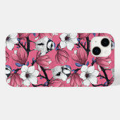 Coques Case-Mate iPhone Heure du printemps en rose (Verso (horizontal))