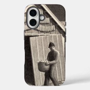 Coques iPhone 16 Heure et récolte des semences par Grant Wood