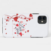 Coques Case-Mate iPhone Heureuse Sainte-Valentin moderne (Dos (Horizontal))