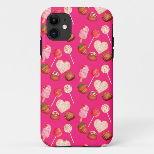 Coques Case-Mate iPhone Heureuse Sainte-Valentin Traitements Et Motif De B (Dos)