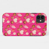 Coques Case-Mate iPhone Heureuse Sainte-Valentin Traitements Et Motif De B (Dos (Horizontal))