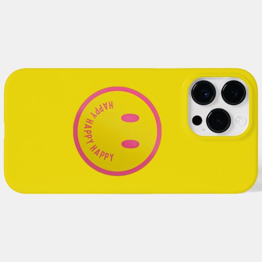 Coques Case-Mate iPhone Heureux (Verso (horizontal))